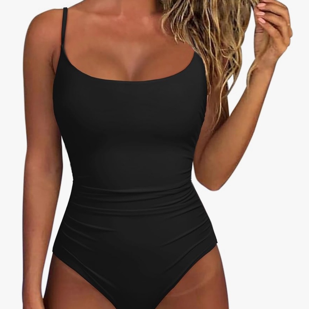Elegant Black One-Piece Swimsuit